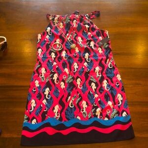 Crown and ivy, pink, and turquoise summer dress